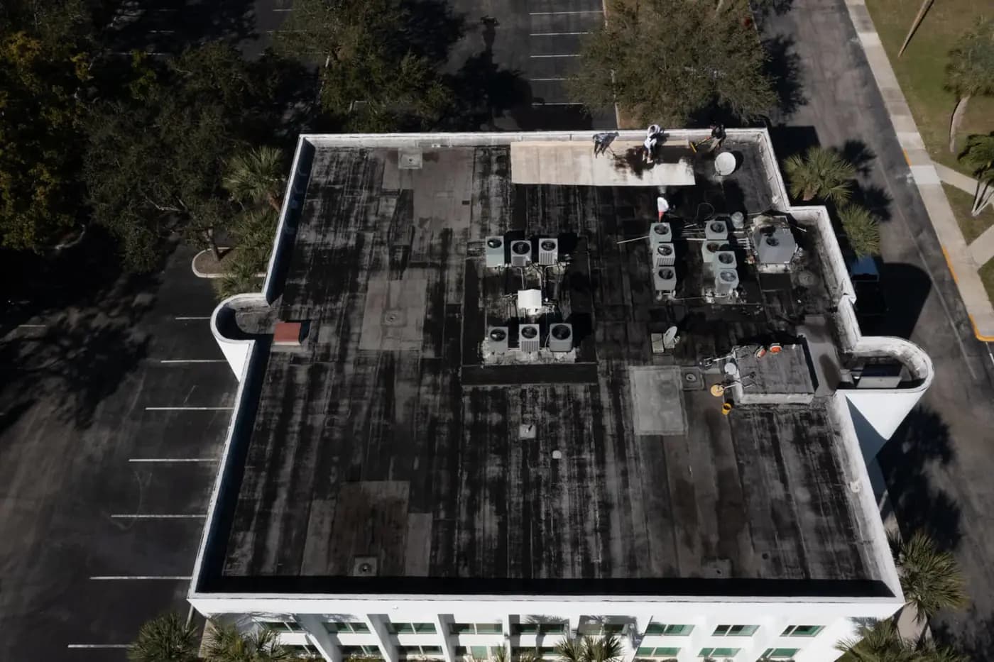 Before roofing work